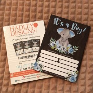 “ITS A BOY” Baby shower invitations.